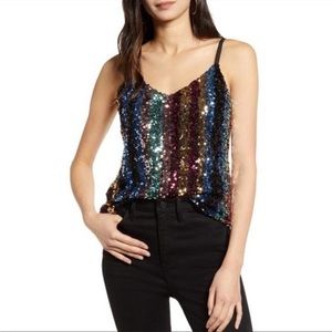 Cupcakes and Cashmere sequin tank top